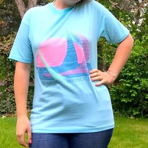 Vintage 90’s sailboat oversized retro graphic tee